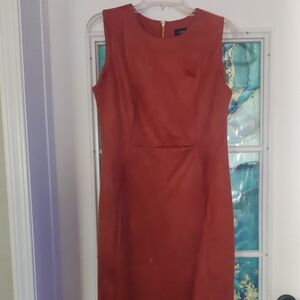 Andrew Marc Rust Midi Dress
